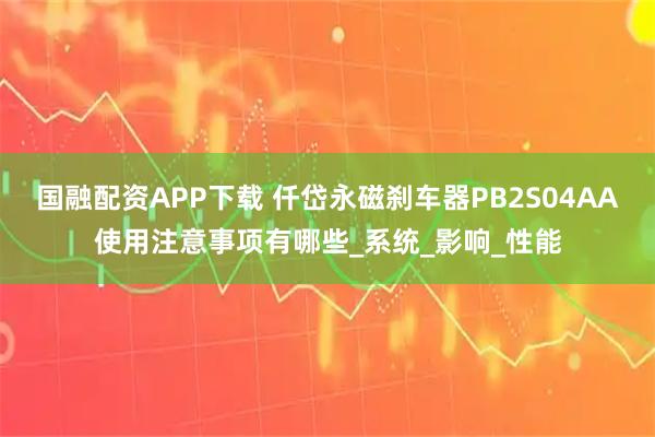 国融配资APP下载 仟岱永磁刹车器PB2S04AA使用注意事项有哪些_系统_影响_性能