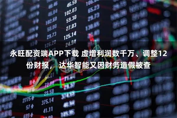 永旺配资端APP下载 虚增利润数千万、调整12份财报， 达华智能又因财务造假被查
